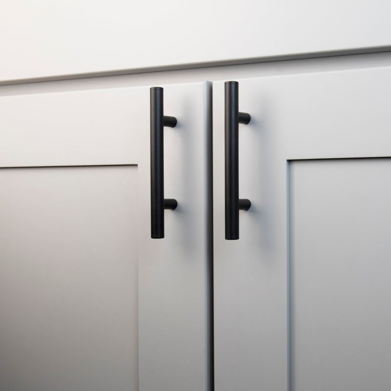 Hickory Hardware 10 Pack Kitchen Cabinet Handles, Drawer Pulls for Doors & Dresser Drawers, Hardware for Bathroom, 3 Inch Hole Center, Matte Black, Heritage Collection - Image 3